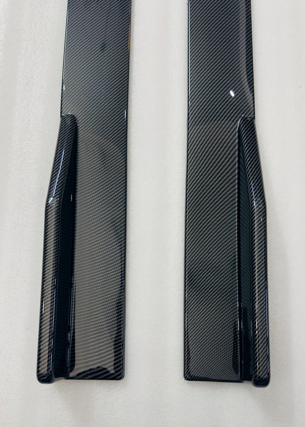 120 cm Left/Right Carbon Splitters Diffuser Winglet Wings Bumper Kit Side Bumper Lip Splitter Bumper Splitter Spoiler Wings Splitter Universal 120cm Splitter for Car Protection