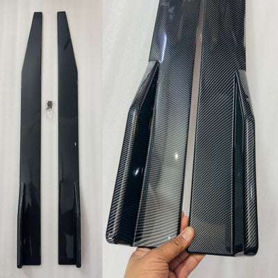 120 cm Left/Right Carbon Splitters Diffuser Winglet Wings Bumper Kit Side Bumper Lip Splitter Bumper Splitter Spoiler Wings Splitter Universal 120cm Splitter for Car Protection