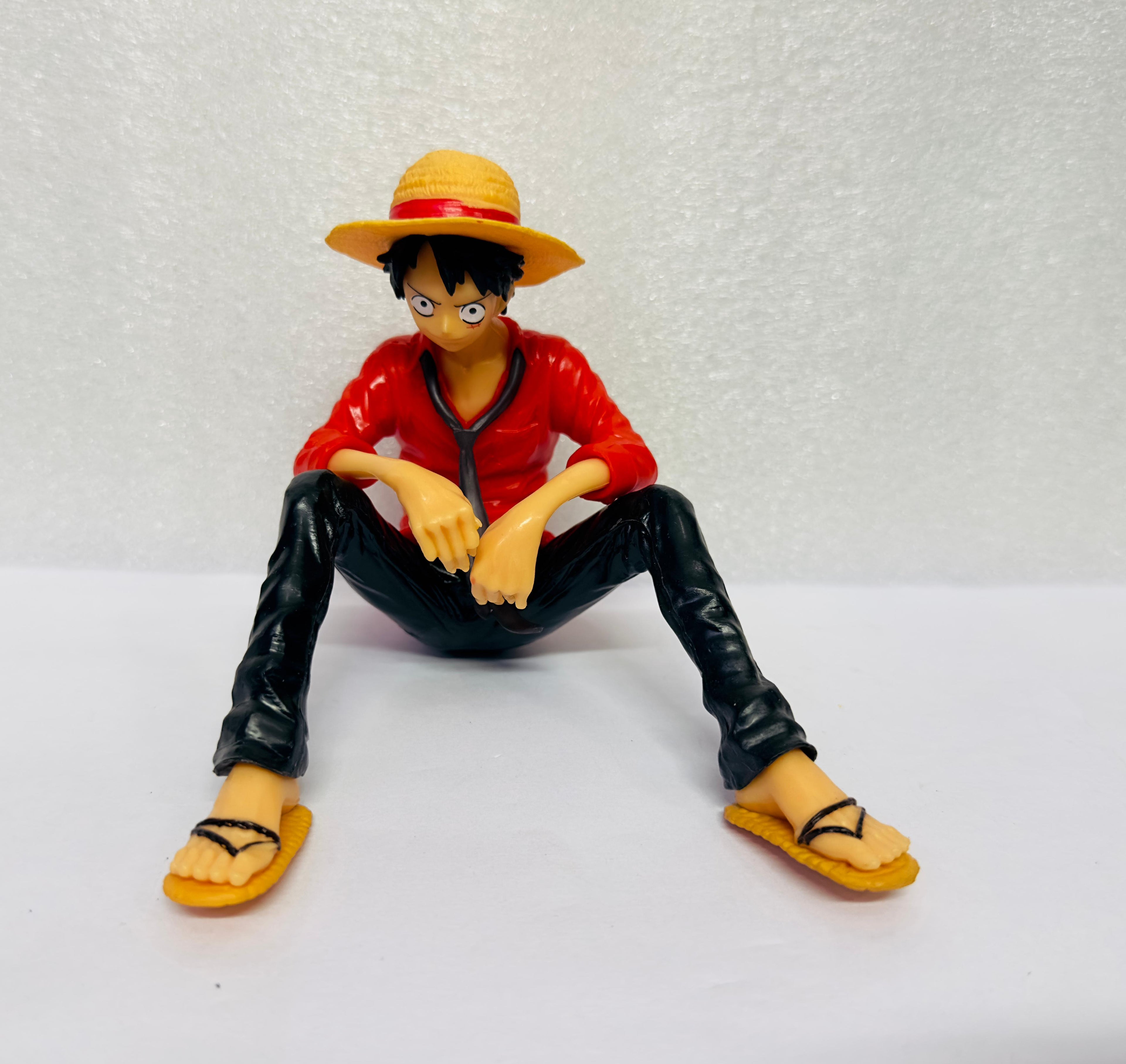 Monkey Dluffy Anime Action Figure for Car Dashboard Action Figurine Sitting Character 1 Piece