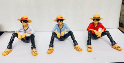 Monkey Dluffy Anime Action Figure for Car Dashboard Action Figurine Sitting Character 1 Piece