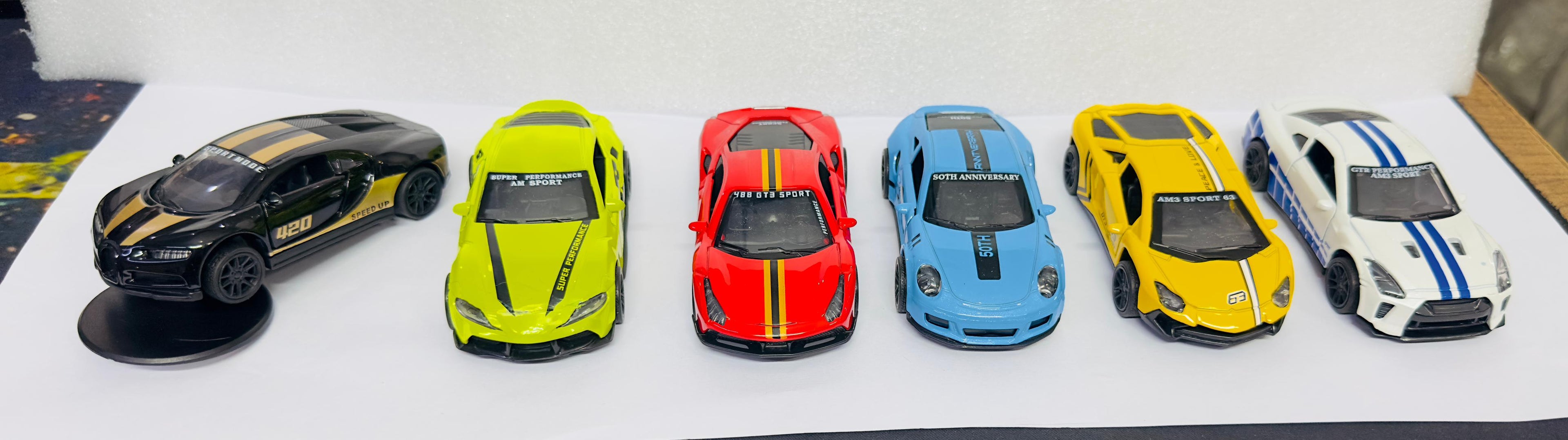 Mini Car Model Drifting Car with Self Adhesive Base Alloy Initial Dashboard Decor Sporty Mini Car Model for Decoration