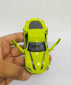 GREEN Mini Car Model Drifting Car with Self Adhesive Base Alloy Initial Dashboard Decor Sporty Mini Car Model for Decoration