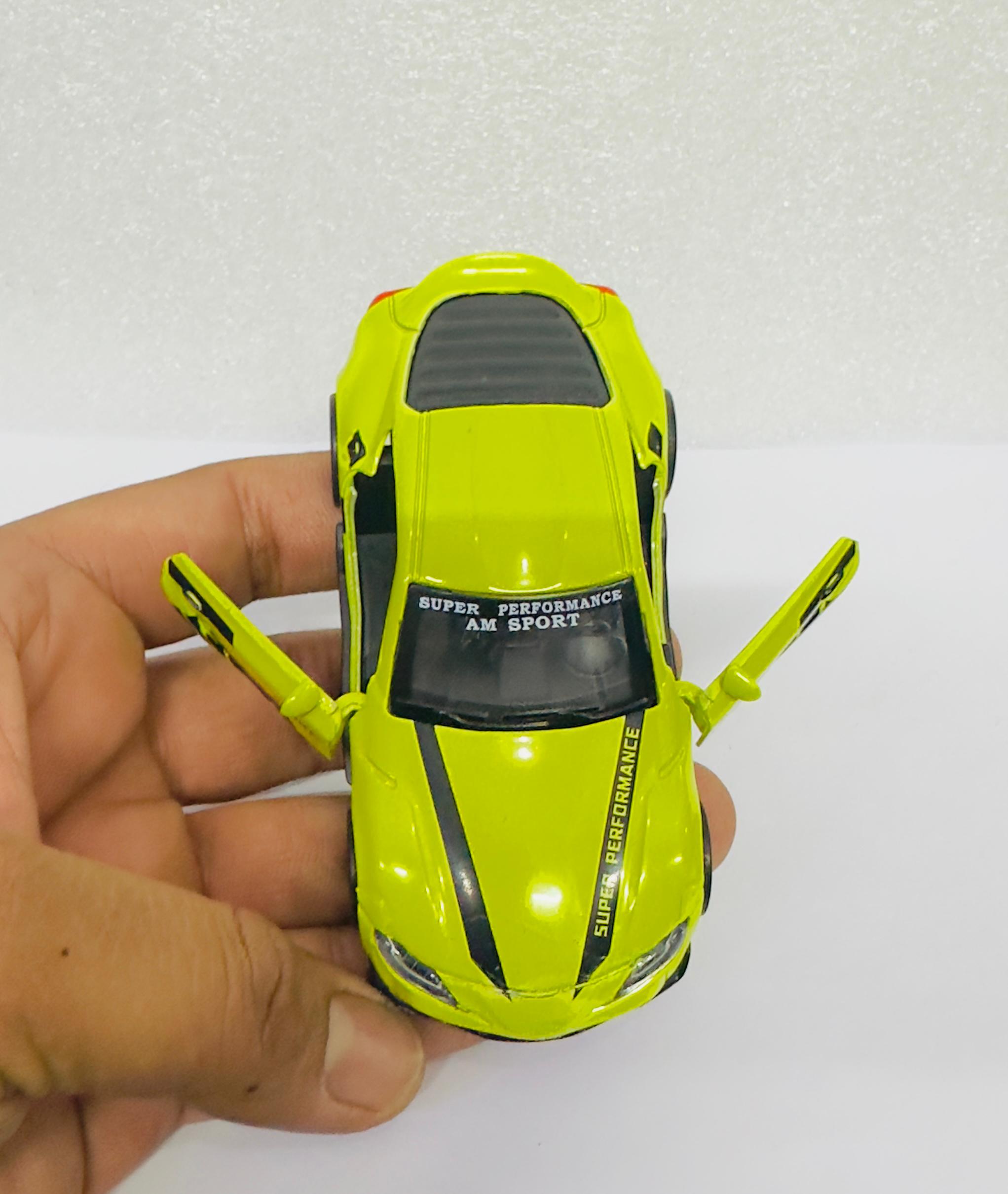GREEN Mini Car Model Drifting Car with Self Adhesive Base Alloy Initial Dashboard Decor Sporty Mini Car Model for Decoration