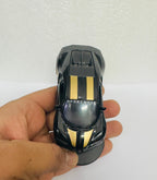 Black Mini Car Model Drifting Car with Self Adhesive Base Alloy Initial Dashboard Decor Sporty Mini Car Model for Decoration