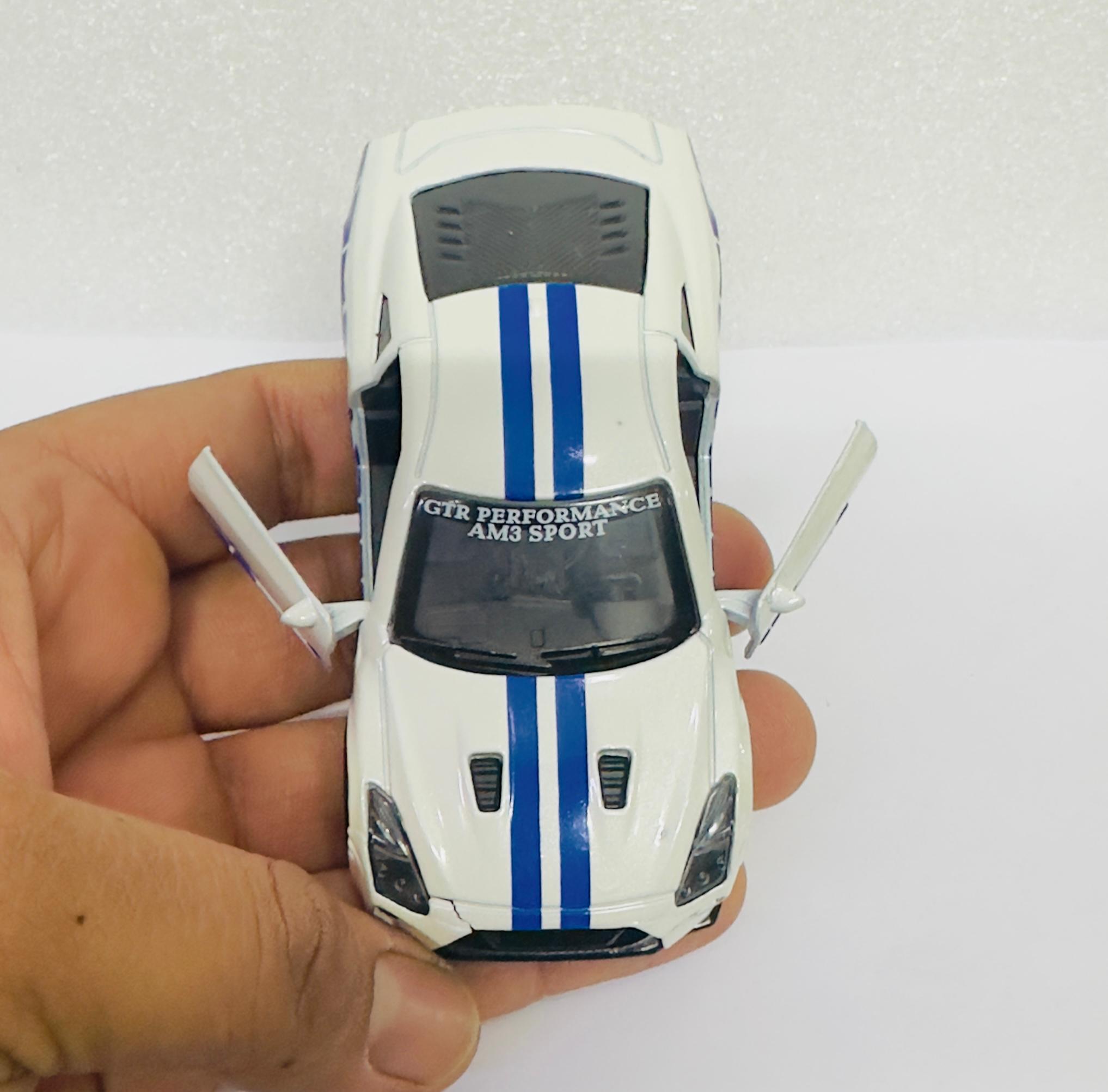 WHITE Mini Car Model Drifting Car with Self Adhesive Base Alloy Initial Dashboard Decor Sporty Mini Car Model for Decoration