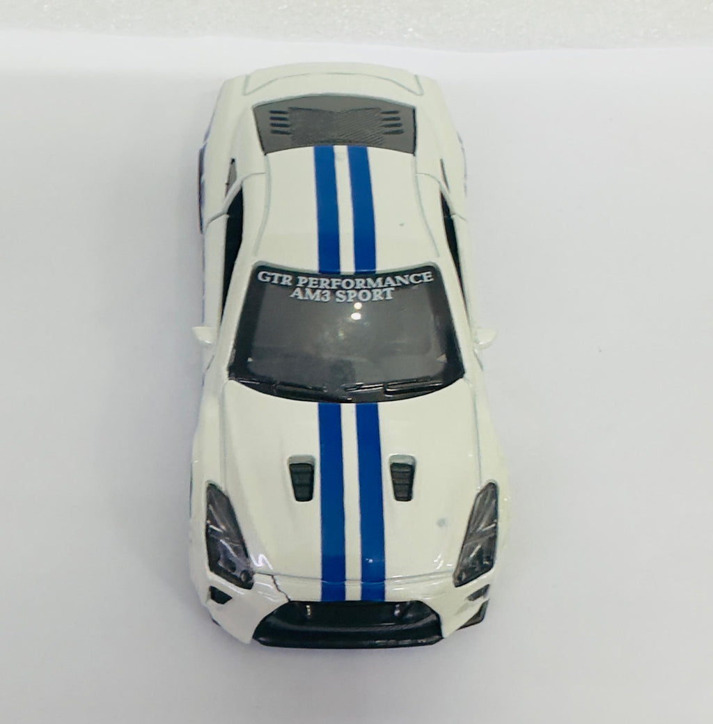 WHITE Mini Car Model Drifting Car with Self Adhesive Base Alloy Initial Dashboard Decor Sporty Mini Car Model for Decoration