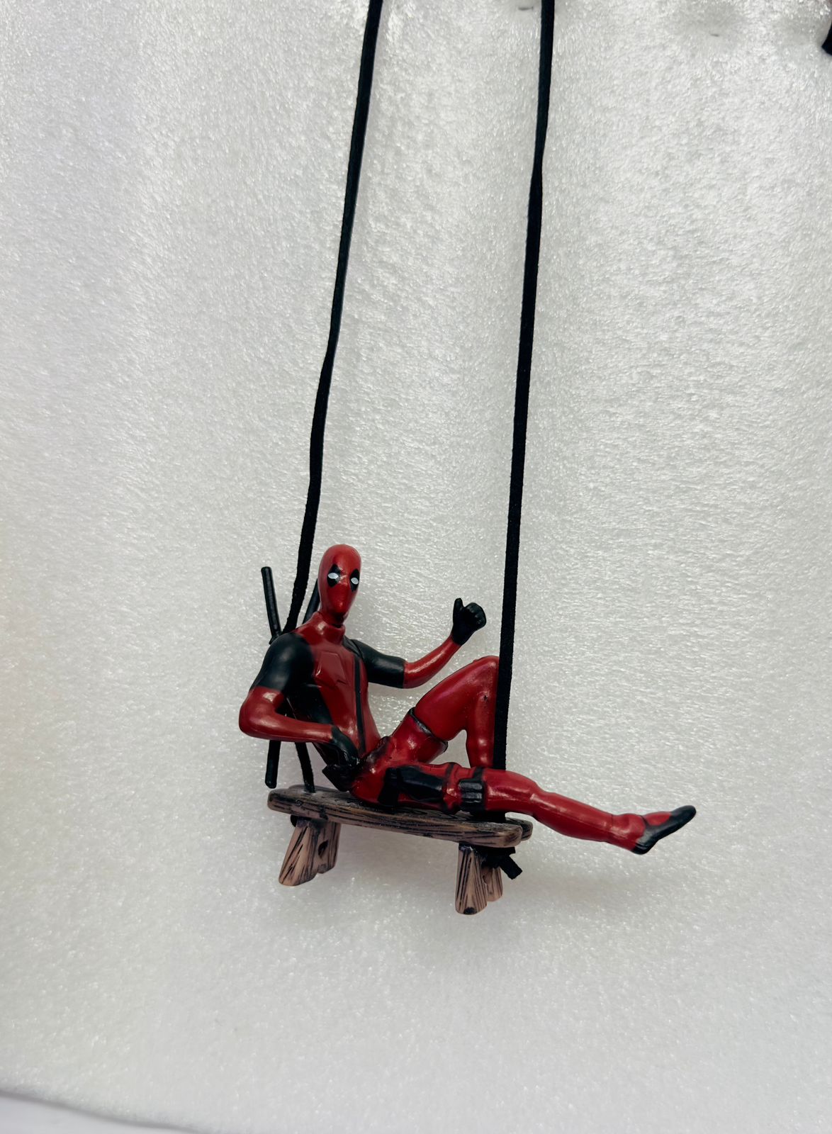 Model 3 Rearview Mirror Hanging Deadpool Action Figure PVC Model Car Swinging Ornament Action Figure for Car Interior Universal Auto Accessories