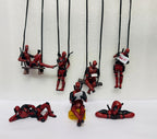 Rearview Mirror Hanging Deadpool Action Figure PVC Model Car Swinging Action Figure for Car Interior Decor Auto Accessories MODEL