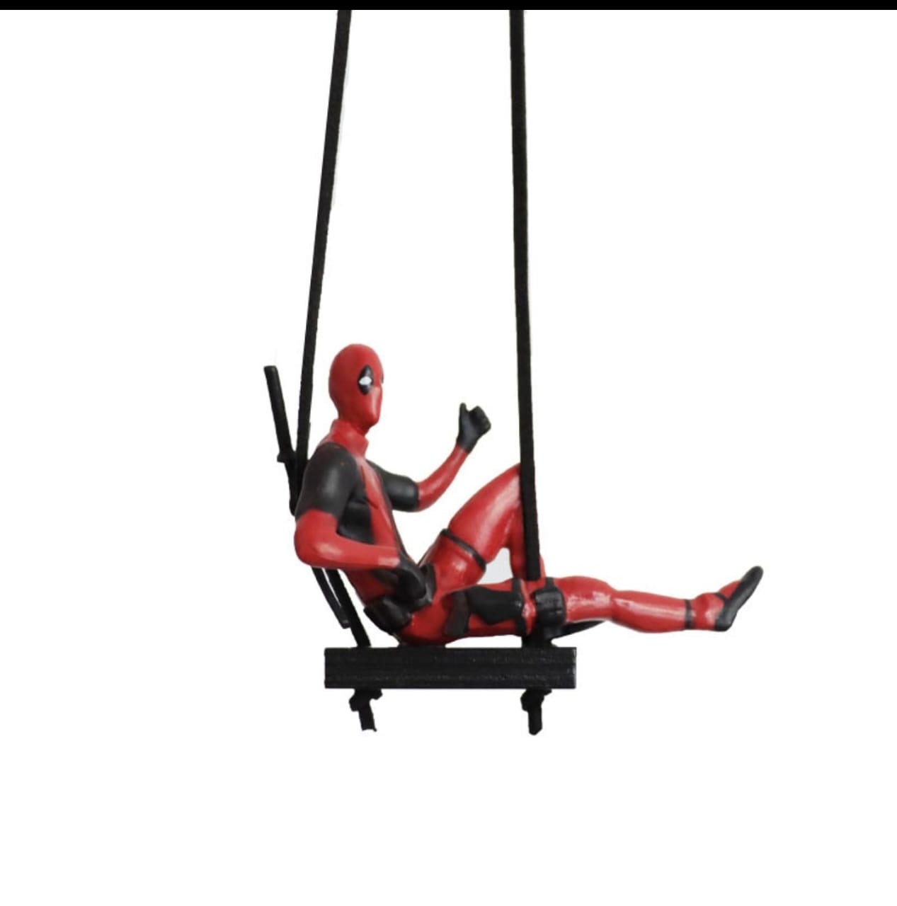 Rearview Mirror Hanging Deadpool Action Figure PVC Model Car Swinging Action Figure for Car Interior Decor Auto Accessories MODEL