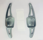 CNC Metal GREY Virtus Paddle Shifter Aluminium Alloy Interior Styling Parts Extensions Compatible with Car VW Virtus Steering Wheel Paddle Shifter Cover.