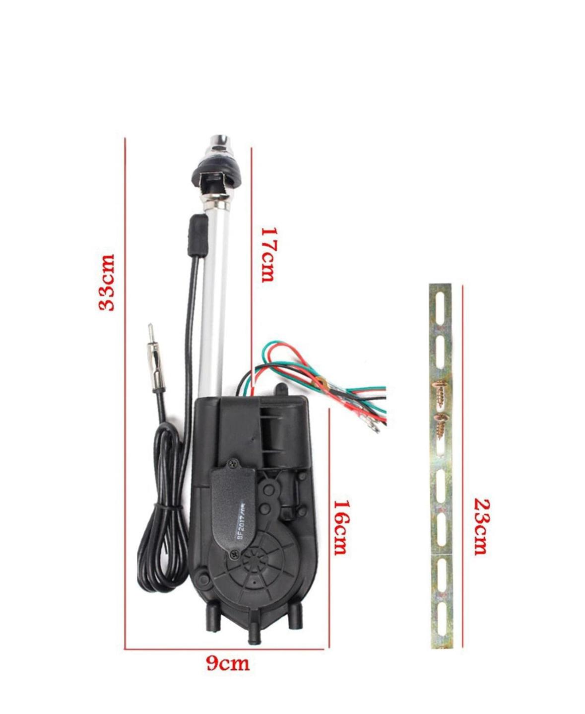 12V Car Rotam Antenna Automatic Antenna Kit AM/FM Radio Electric Power Auto Electric Exterior Decorative Radio Antenna Universal Fit for All Cars