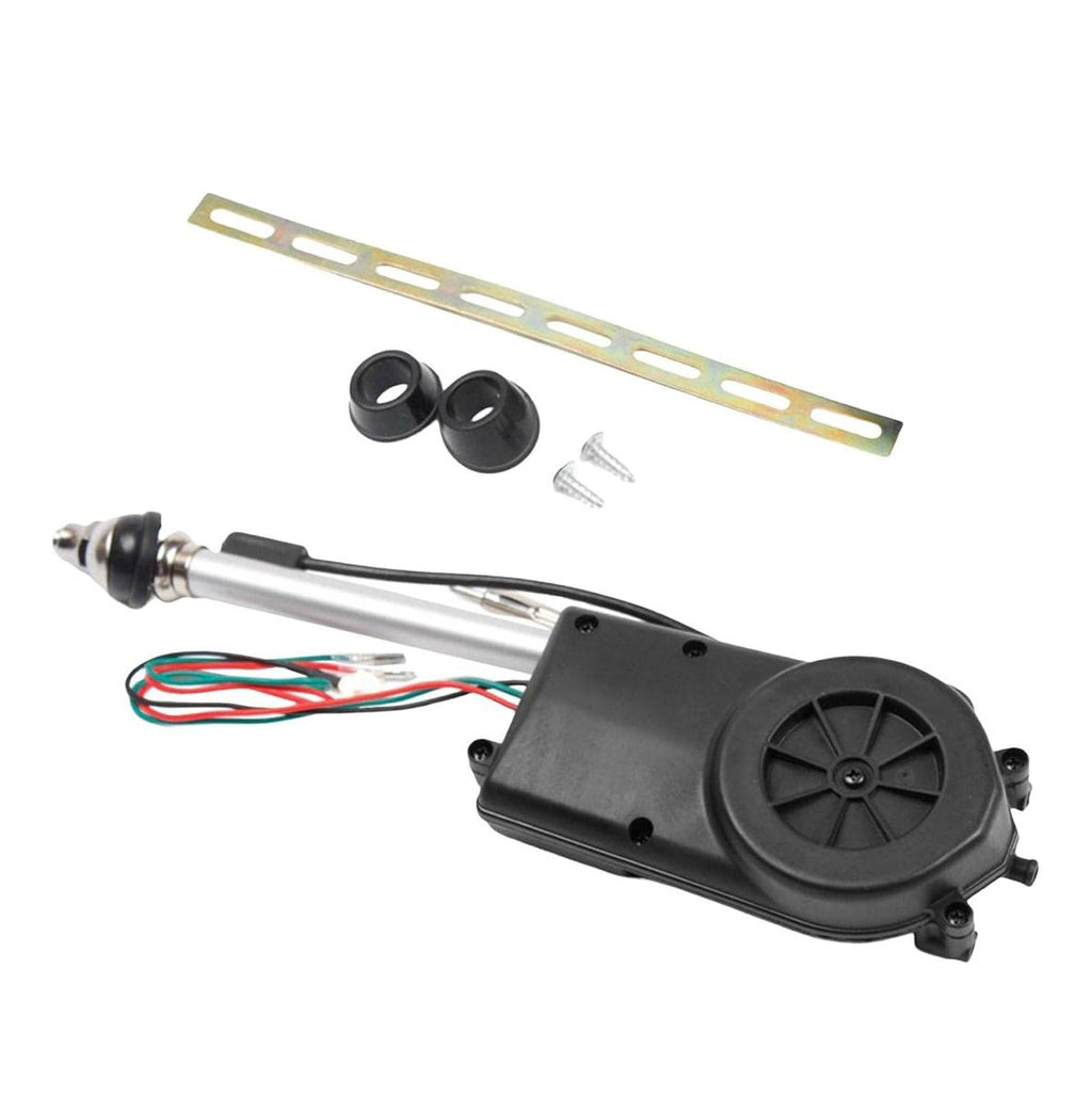 12V Car Rotam Antenna Automatic Antenna Kit AM/FM Radio Electric Power Auto Electric Exterior Decorative Radio Antenna Universal Fit for All Cars