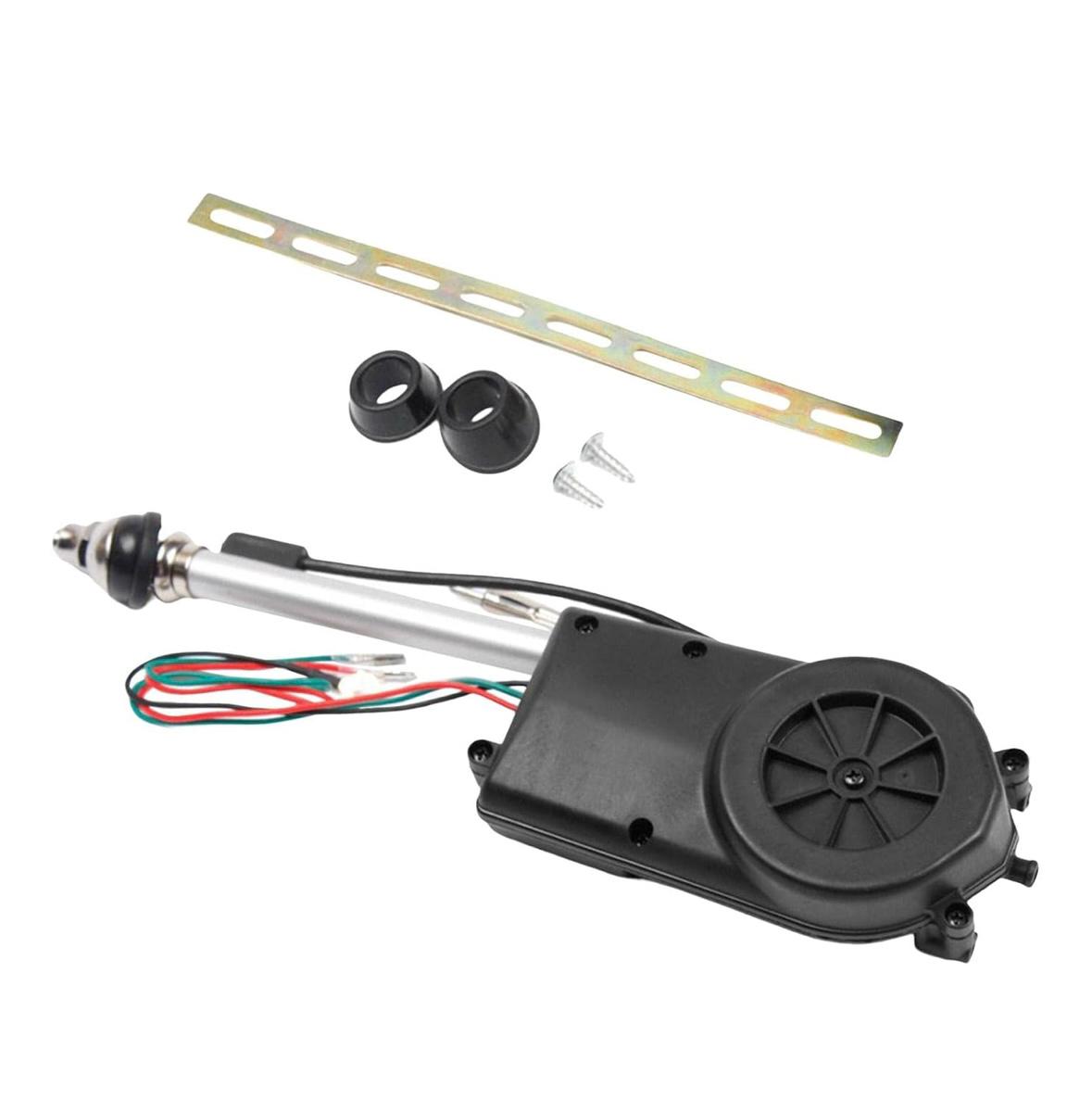 12V Car Rotam Antenna Automatic Antenna Kit AM/FM Radio Electric Power Auto Electric Exterior Decorative Radio Antenna Universal Fit for All Cars