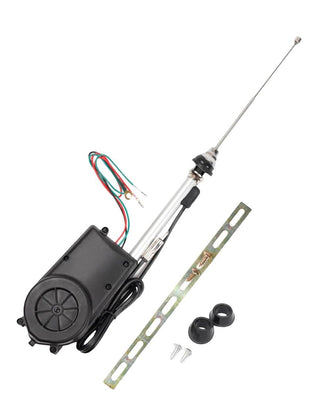 12V Car Rotam Antenna Automatic Antenna Kit AM/FM Radio Electric Power Auto Electric Exterior Decorative Radio Antenna Universal Fit for All Cars