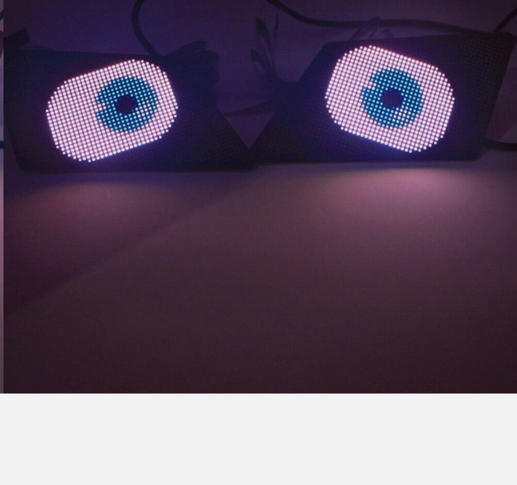 2PC Devil Eyes Demon Eye Light for Car Headlights, LED Remote APP Control Programmable LED Eyes for Car Headlight, Scrolling Screen for Small to Medium-Sized Trucks