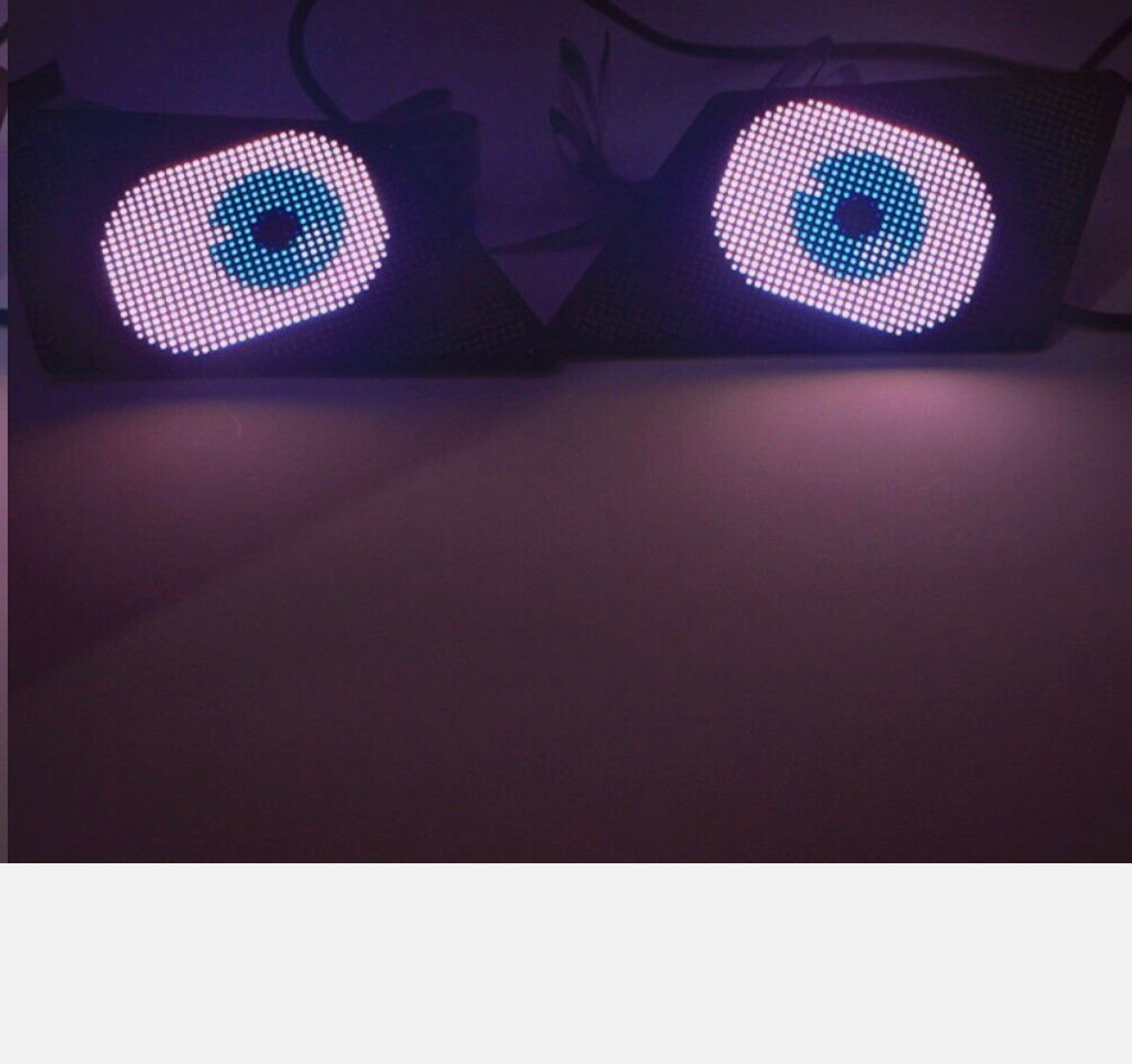 2PC Devil Eyes Demon Eye Light for Car Headlights, LED Remote APP Control Programmable LED Eyes for Car Headlight, Scrolling Screen for Small to Medium-Sized Trucks