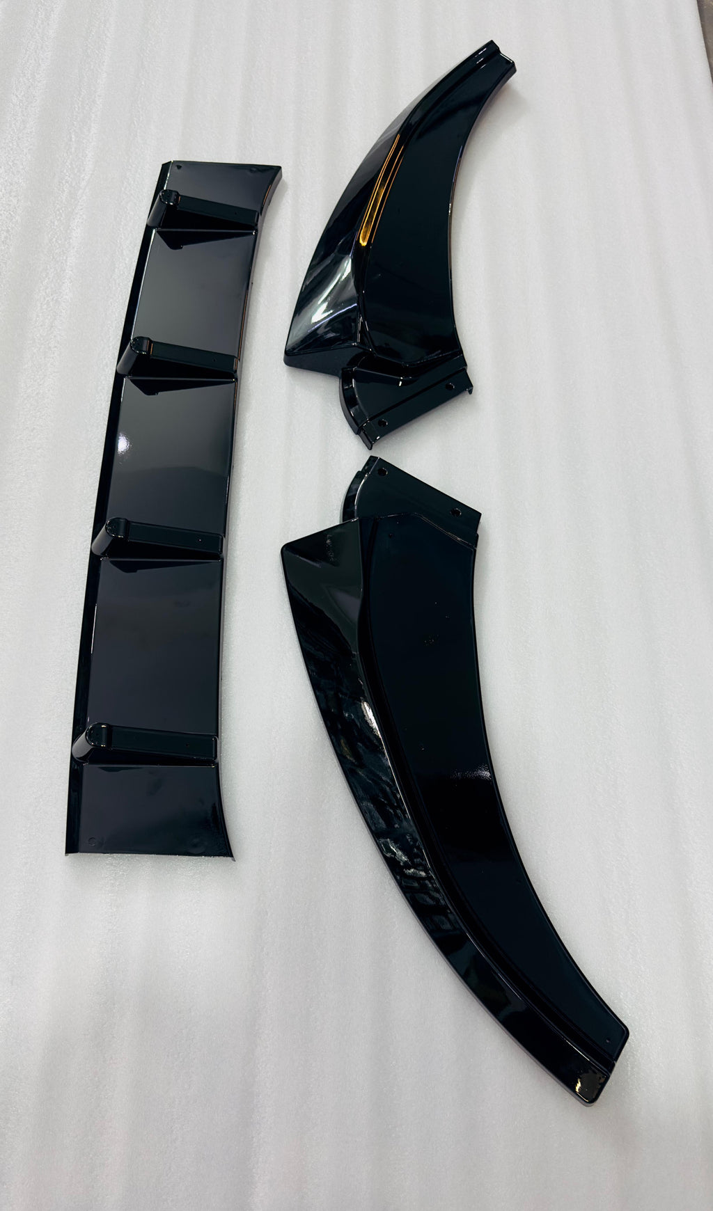 ABS Combo of Front Bumper Splitter Compatible with VW Virtus Slavia+Car Side Skirt Splitter Car Body Styling VW Virtus Slavia Bumper Splitter & Side Skirting Auto Accessories