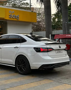 ABS Rear Trunk Car Wing Spoiler Car Wings M4 Style VW Virtus Skoda Slavia Glossy Black Lip Decorative Spoiler