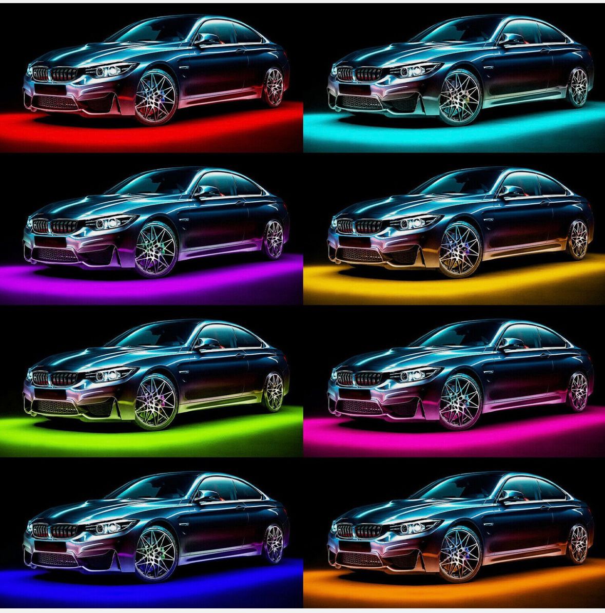 RGB Undercarbody Led Light Car High Intensity Decorative Lights Strip Underbody System Waterproof Tube Color with Active Sound Universal RGB Light with Multicolours-1PC