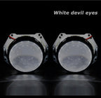 Devil Eyes Demon Eye 360° LED Strips Module For 3" 2.5" Projector Lens Headlights Retrofit Light for Car Motorcycle Headlight Retrofit Angel Eye Fit Projector Lens Extremely Bright 15-SMD 1Pair
