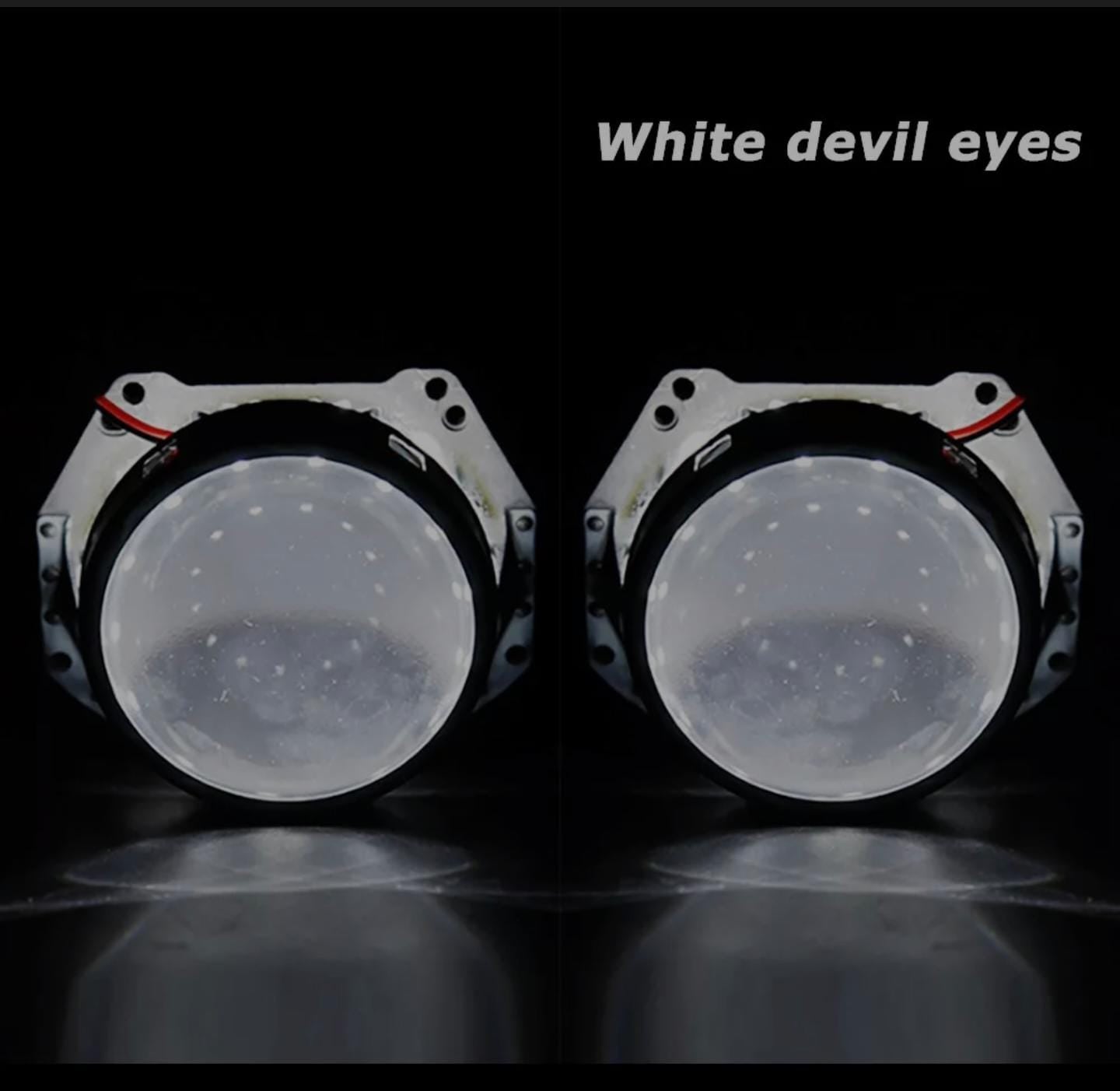 Devil Eyes Demon Eye 360° LED Strips Module For 3" 2.5" Projector Lens Headlights Retrofit Light for Car Motorcycle Headlight Retrofit Angel Eye Fit Projector Lens Extremely Bright 15-SMD 1Pair