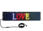 LED Flexible 20 * 64 LED Panel USB 5V Wanted Led Bluetooth Application Control 14''x4'' Display DIY Programmable LED Sign for Car Party Wedding Festival