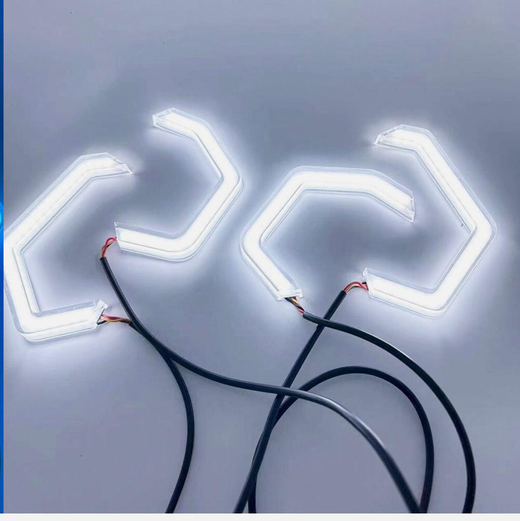 4PCS/Set RGB APP Angel Eyes LED Halo Rings 12V 24V Headlights Auto Car DRL Angel Eyes Led Headlights Car Accessories