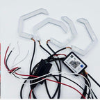 4PCS/Set RGB APP Angel Eyes LED Halo Rings 12V 24V Headlights Auto Car DRL Angel Eyes Led Headlights Car Accessories