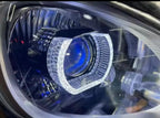New Angel Eyes I-7 Halo Rings Crystal Lamp Mask Tuning for Car Headlight Bi Led Lens 7D 3 Inch Universal Headlight 1-Pair