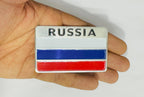 Russia Flag 3D Sticker (5cmx8cm) for Car Bike Laptop Decorative Emblem Russia Flag Sticker 3D-Badge Universal Auto Racing Sports Logo Grand Tourer Decal Auto Accessories 1PC.