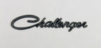 Challenger Black Logo Metal Sticker (15cmx3cm) Car Emblem Attractive car Sport Sticker Premium 3D Badge Grand Tourer Decal Challenger 3D Sticker Decor for Laptop Car Bike.