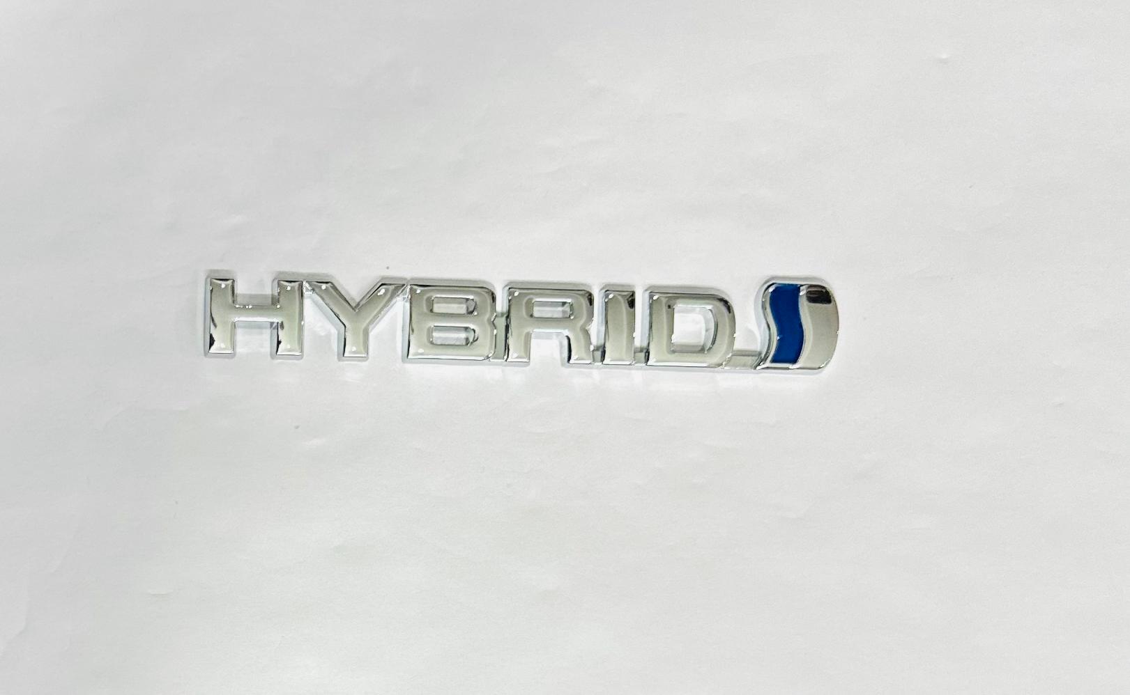 Hybrid 3D Logo (13cmx1.5cm) for Car Bike Laptop Emblem, Hybrid 3D-Badge Universal Auto Racing Sports Logo Grand Tourer Decal Auto Accessories 1PC.