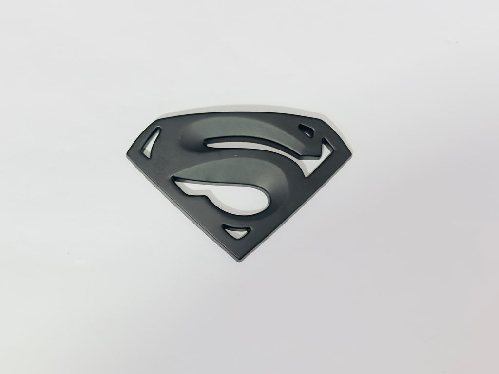 Chrome Superman 3D Logo (5.5cmx8.2cm) Car Bike Laptop Attractive Superman Sticker Car Emblem 3D Badge Auto Racing Sport Logo Grand Tourer Decal.