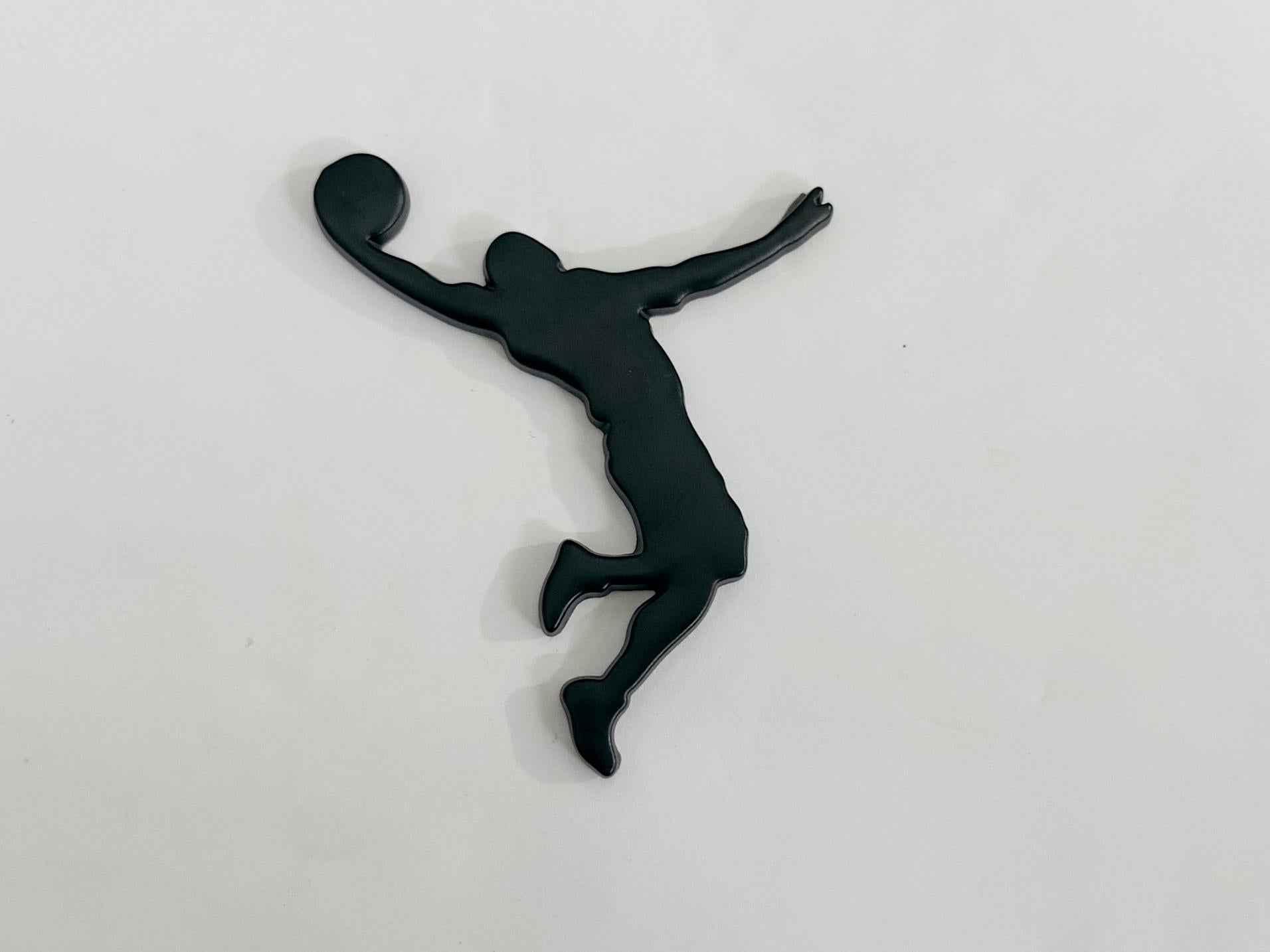 Black Jordan 3D Sticker (8.5cmx6cm) for Car Bike Laptop Emblem, Jordan Sticker 3D-Badge Auto Racing Sport Logo Grand Tourer Decal Auto Accessories 1PC.