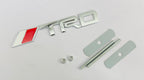 Car Bike Laptop Metal 3D Logo TRD/TRD Long Car Emblems Metal Lo.go, 3D Badge Auto Racing Sport Sticker Universal Grand Tourer Decal. (Chrome Carbon Long TRD Logo 14X2.5)