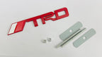 Car Bike Laptop Metal 3D Logo TRD/TRD Long Car Emblems Metal Lo.go, 3D Badge Auto Racing Sport Sticker Universal Grand Tourer Decal. (Chrome Carbon Long TRD Logo 14X2.5)