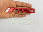 Car Bike Laptop Metal 3D Logo TRD/TRD Long Car Emblems Metal Lo.go, 3D Badge Auto Racing Sport Sticker Universal Grand Tourer Decal. (Chrome Carbon Long TRD Logo 14X2.5)