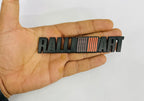 RALLIART Emblems for Car Bike Laptop Metal 3D Logo (12.5cmx2cm) Auto Accessories for Car Emblem 3D Badge Auto Racing Sport Sticker Grand Tourer Decal. (Black, RALLIART Metal 3D Logo)