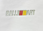 Chrome Ralliart 3D Logo (12.5cmx2cm) Car Bike Laptop Ralliart Sticker Car Emblem 3D Badge Attractive Sticker Auto Racing Sport Logo Grand Tourer Decal.