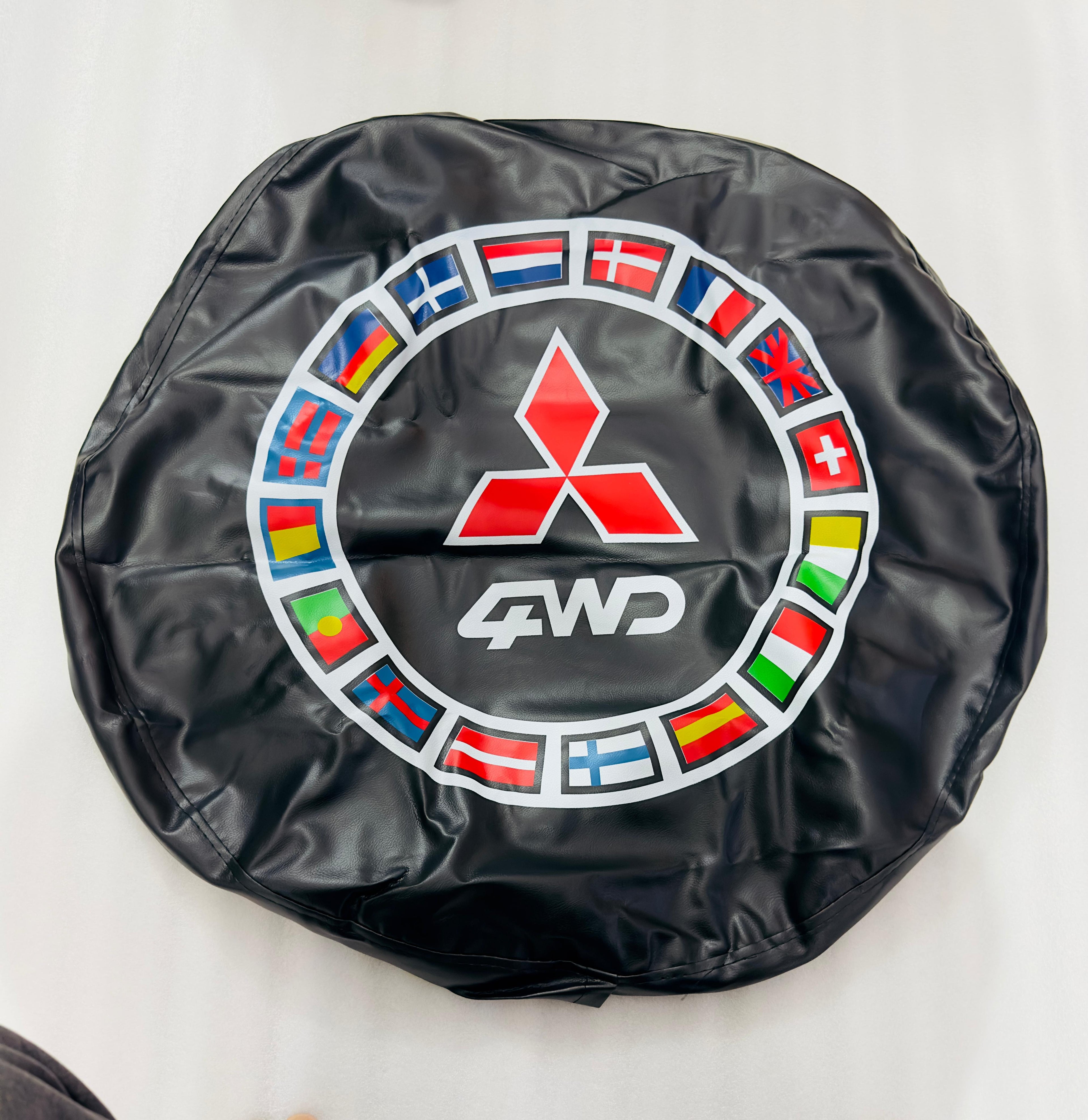 Soft Rear 4WD Spare Wheel Stepney Cover 16 Inch 17 Inch Gypsy Tyre Tire Cover Fit for Mitsubishi Vehicle Spare Tire Tyre Cover, Universal 4X4 Car 1PC, Tire Tyre Protection Accessories.