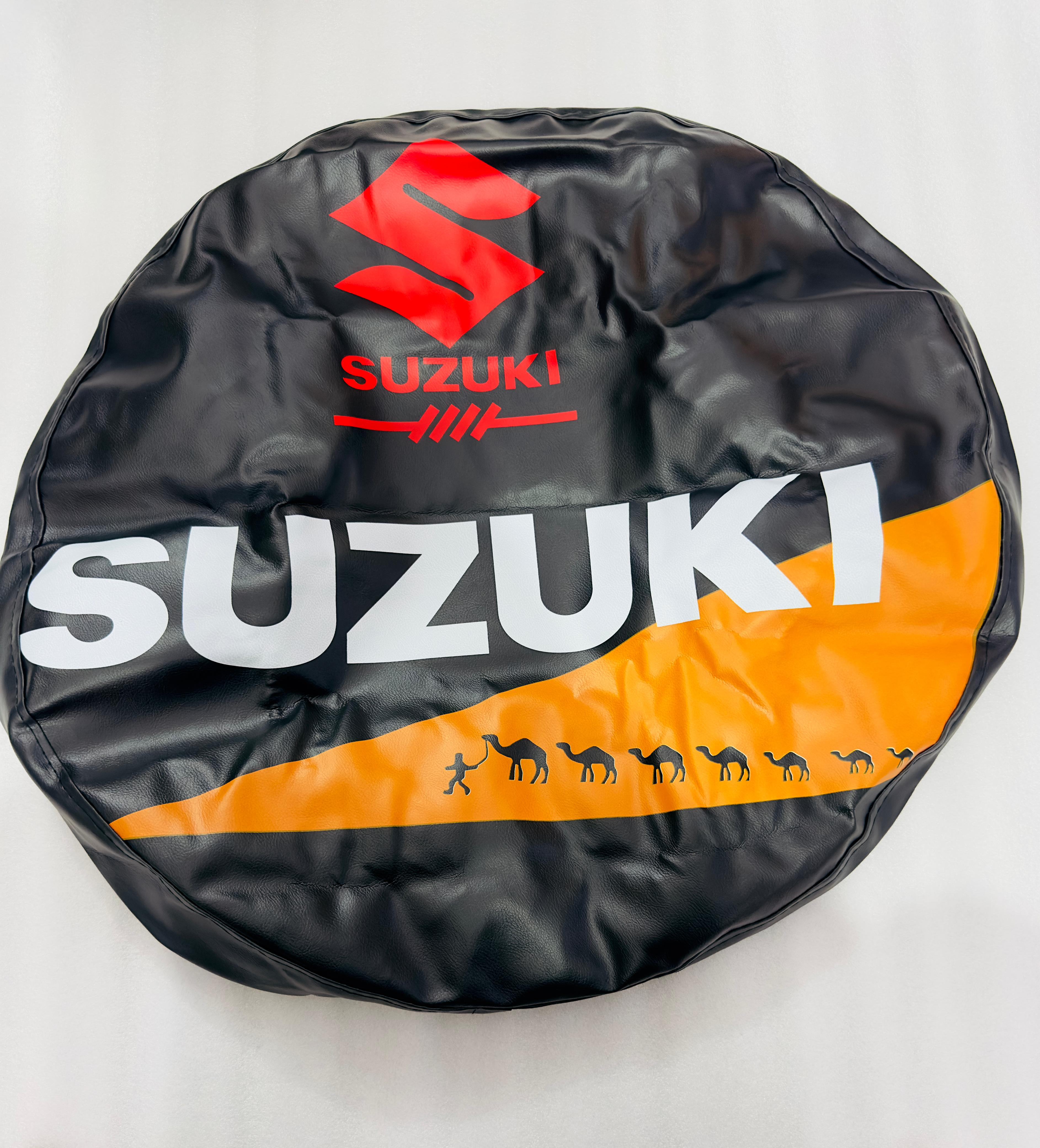 Soft Rear Gypsy Spare Wheel Stepney Cover 16 Inch 17 Inch Tyre Tire Cover Fit for Maruti Suzuki Jimny Spare Tire Tyre Cover, Universal 4X4 Car Tire Tyre Stylish Protection Accessories