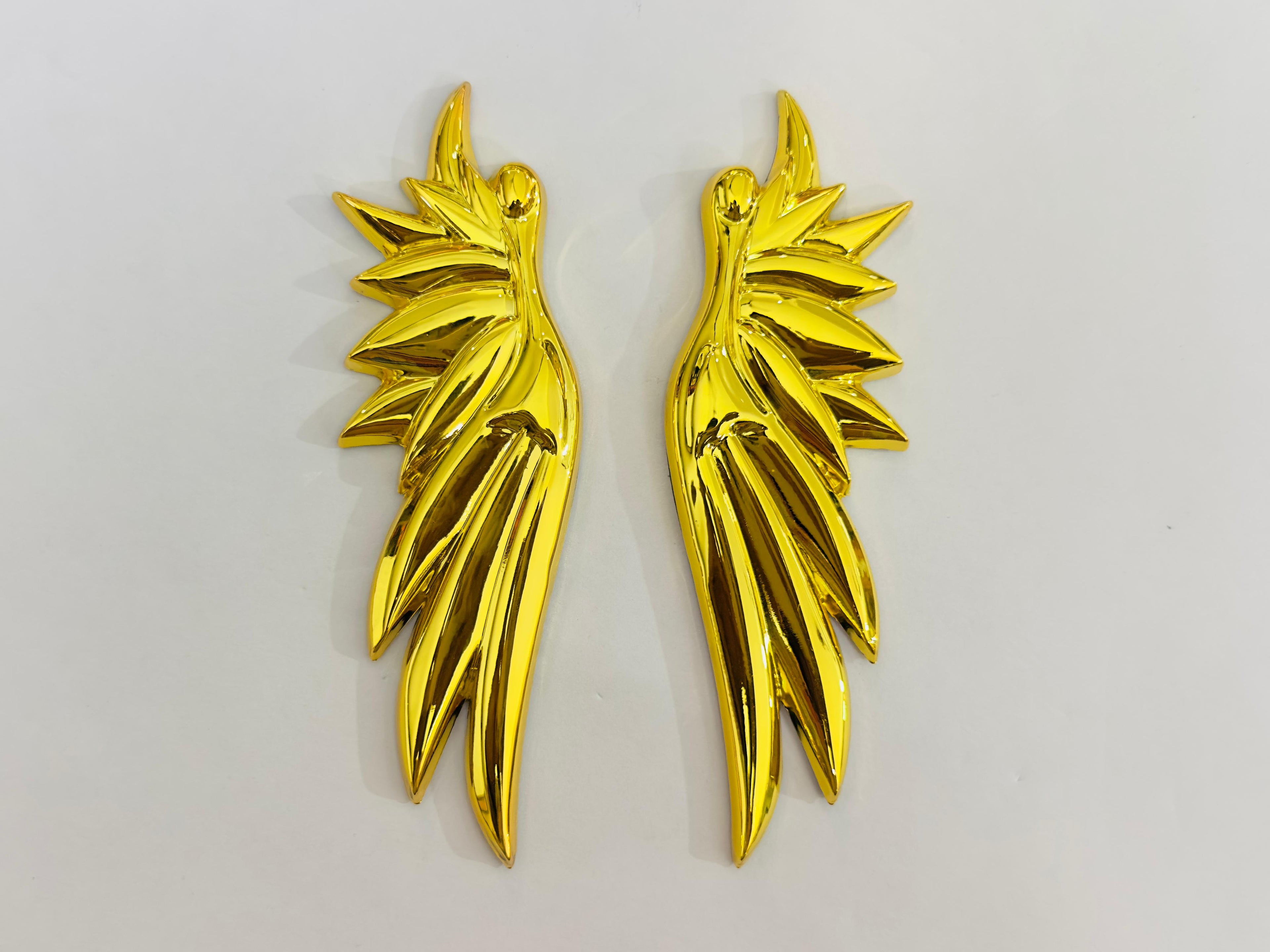 Angel Wings 3D Sticker (14cmx4.3cm) for Car Bike Laptop Emblem, Angel Wings Sticker 3D-Badge Universal Auto Racing Sport Logo Grand Tourer Decal