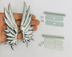 Angel Wings 3D Sticker (14cmx4.3cm) for Car Bike Laptop Emblem, Angel Wings Sticker 3D-Badge Universal Auto Racing Sport Logo Grand Tourer Decal