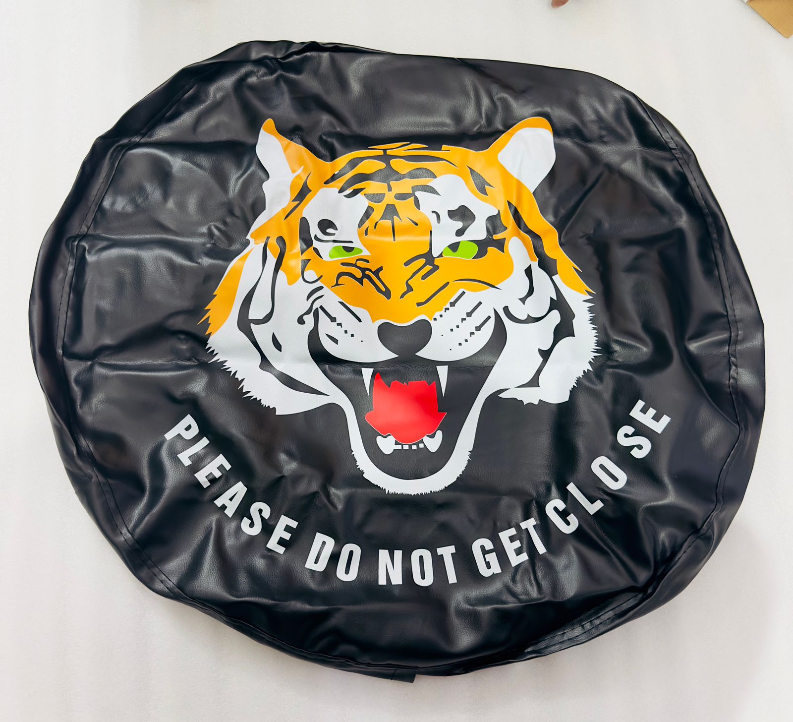 Tiger Soft Rear Wheel Stepney Cover 16 Inch 17 Inch Tyre Tire Cover Fit for All Vehicle Spare Tire Tyre Cover, Universal 4X4 Car Tire Tyre Stylish Protection Accessories