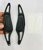 CNC Aluminium Alloy Metal Paddle Shifter Car Interior Styling Extension Parts Car Paddle Shiifter Cover for Decoration Auto Accessories. (BLACK Skoda Paddle Shifter)