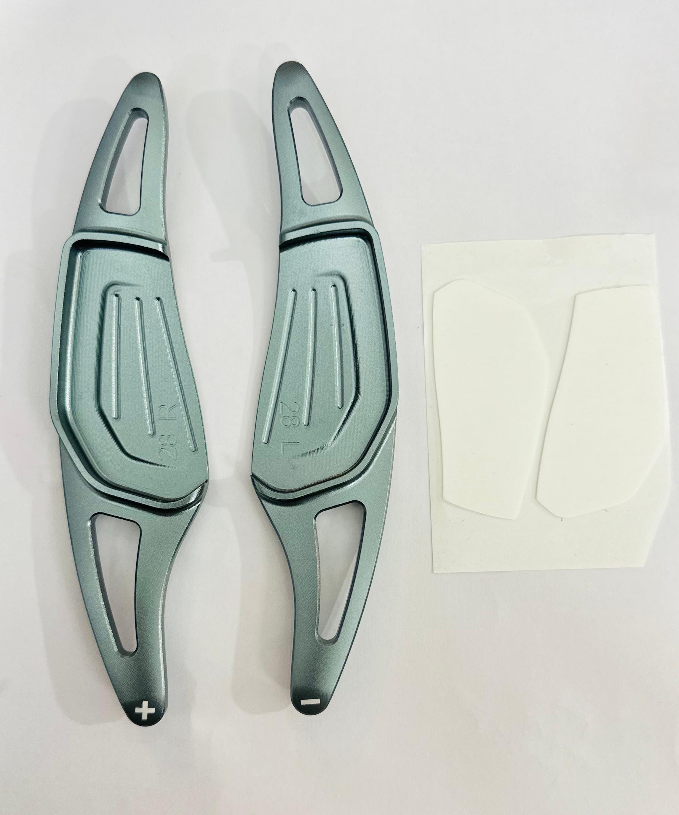 CNC Aluminium Alloy Metal Paddle Shifter Car Interior Styling Extension Parts Car Paddle Shiifter Cover for Decoration Auto Accessories. (Skoda Paddle Shifter)