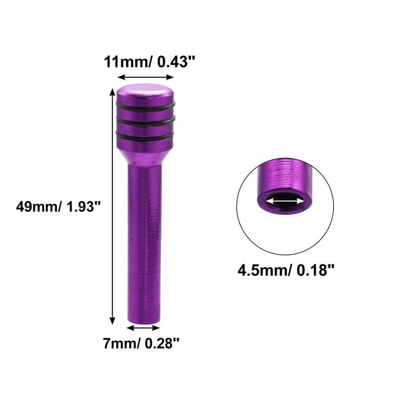 Aluminum Alloy Car Door Lock Pin Car Interior Decor Door Lock Pull Pin Auto Accessory Universal for All Cars Auto Accessories. (2PC Purple Door-Lock PIN)