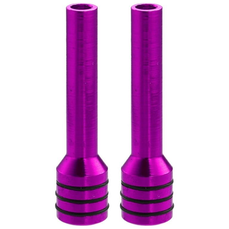 Aluminum Alloy Car Door Lock Pin Car Interior Decor Door Lock Pull Pin Auto Accessory Universal for All Cars Auto Accessories. (2PC Purple Door-Lock PIN)
