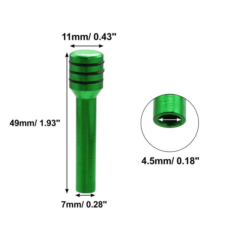 4PC GREEN Aluminum Alloy Car Door Lock Pins Car Interior Decorative Door Lock Pull Pin Auto Accessory Universal for All Cars Auto Accessories.