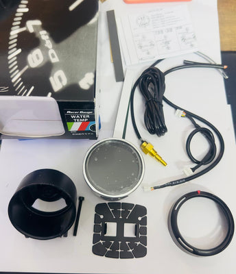 Universal WATER TEMP. Defi Meter Gauge Digital Racing Meter With 7 Colour LED Car Defi Volt Meter Gague Kit.